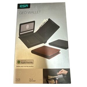 ESR Geo Wallet Bifold Apple Find My Trackable RFID Blocking Slim Wallet‎ NWB
